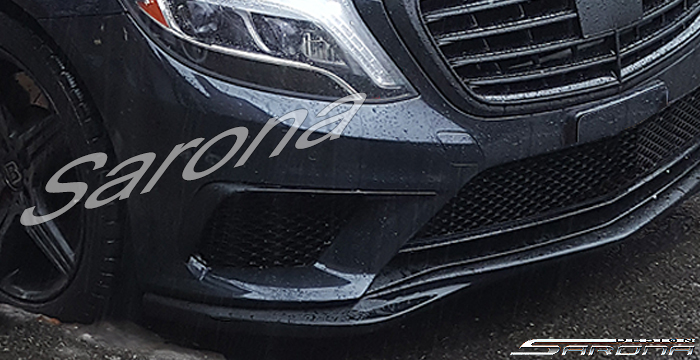 Custom Mercedes S Class  Sedan Front Lip/Splitter (2014 - 2019) - $390.00 (Part #MB-066-FA)